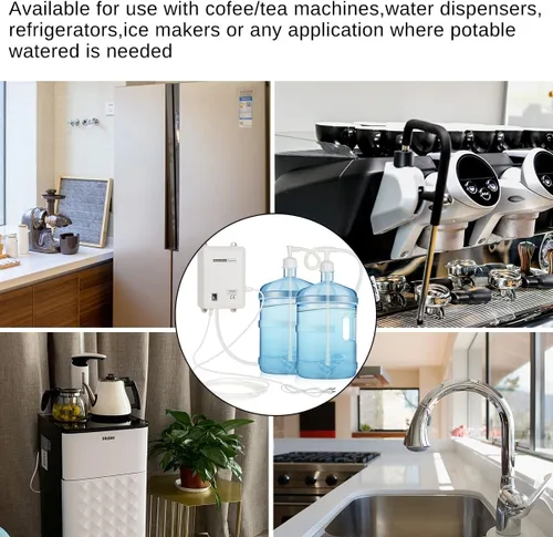 Miniatura 7 de Sistema de bomba de agua potable embotellada de doble tubo, potencia 25W, bomba de agua eléctrica de dispensación de agua embotellada de 2L
