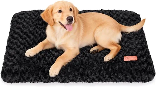 Miniatura 10 de Alfombrilla para jaula de perro, colchón de jaula de perro de felpa, colchón para jaula de perro suave, almohadilla antideslizante para jaula