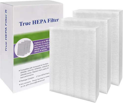 Miniatura 2 de Filtros Hepa verdaderos R compatibles con Honeywell HPA300, HPA200, HPA100, HPA090, HRF-R3, HRF-R2 y HRF-R1 (3 paquetes) por FilledwithLove