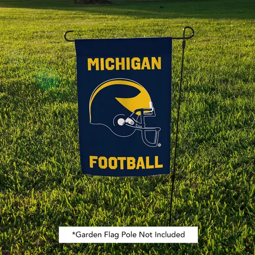 Miniatura 5 de Desert Cactus Bandera de jardín de la Universidad de Michigan UM – 19 x 12 pulgadas, bandera de Michigan Wolverines, para exhibición al aire libre