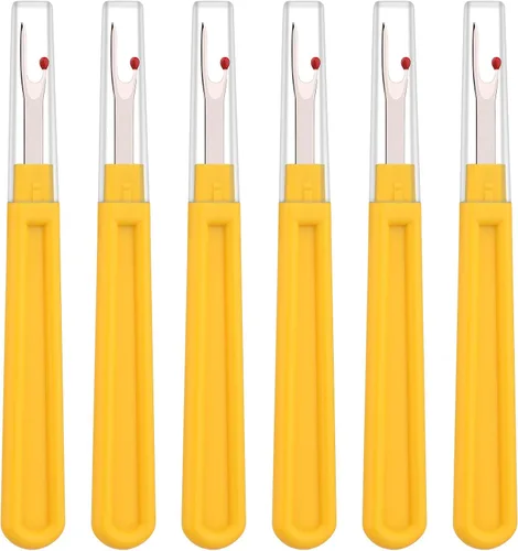 Miniatura 9 de Juego de 6 piezas de desgarrador de costura, agarre ergonómico para coser manualidades y quitar bordados y costuras