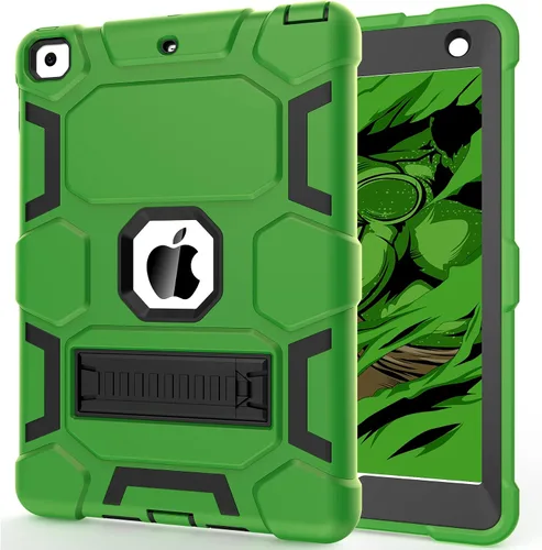Miniatura 16 de CCMAO Funda para iPad de 6ª/5ª generación (9.7 pulgadas, 2018/2017), iPad Air de 2ª generación (2014) con soporte, funda protectora híbrida a prueba