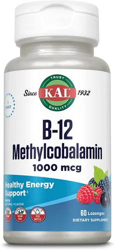 Miniatura 12 de KAL Vitamina B-6 B-12 Ácido Fólico DropIns, Gotas de Suplemento Líquido de Vitamina B, Salud del Corazón, Energía, Soporte de Glóbulos Rojos