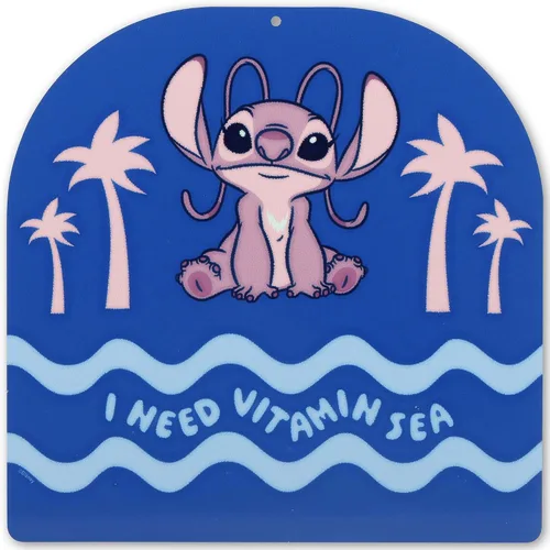 Miniatura 9 de Disney Lilo and Stitch - Letrero de metal para surfear, divertido arte de pared con olas de océano troqueladas y tabla de surf para decoración