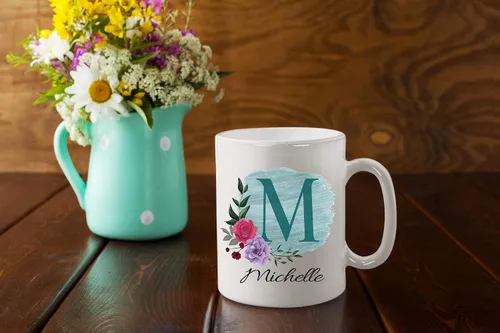 Miniatura 5 de Taza de café personalizada para tus amigos y familiares con inicial y nombre, regalo para todas las ocasiones, cumpleaños, Navidad, regalo de Acción