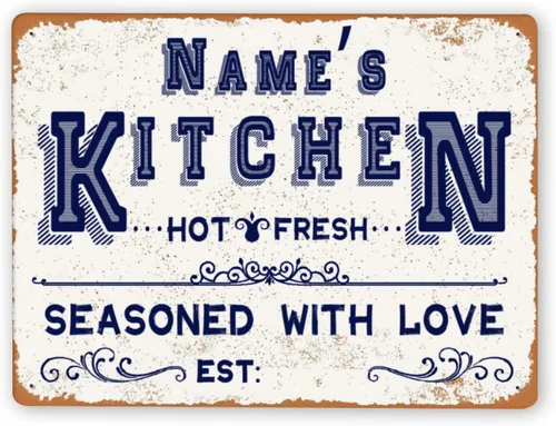 Miniatura 18 de Letreros de cocina personalizados personalizados para cocina, decoración de pared, letreros de metal para restaurante de mostrador, bar en casa