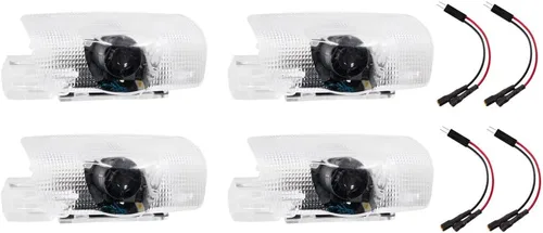 Luz LED para puerta de automóvil, proyector de logotipo, luces LED de cortesía con logotipo de bienvenida, luz de sombra fantasma 3D, compatible con