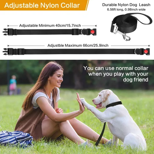 Miniatura 3 de Collar de entrenamiento de puntas con puntas cómodas y hebilla de cierre rápido – Collar de pellizco para perro con cubierta de nailon