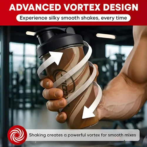 Miniatura 2 de Vortex - Botella mezcladora de proteínas de 24 onzas / 23.7 fl oz, taza agitadora prémium sin BPA para batidos y batidos de proteínas, a prueba