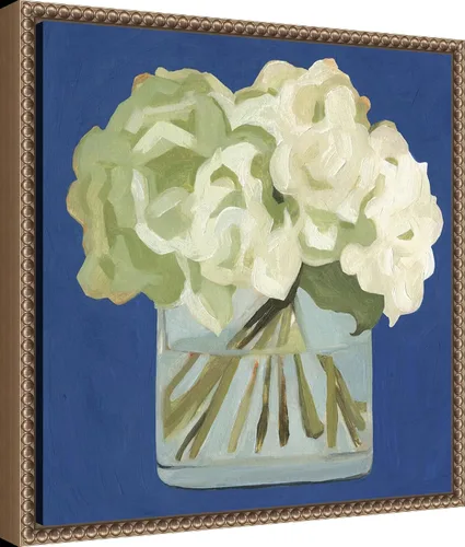 Miniatura 2 de Amanti Art Lienzo enmarcado para pared, 16 x 16 pulgadas, hortensias blancas II por Emma Scarvey, lienzo enmarcado para pared, obras de arte