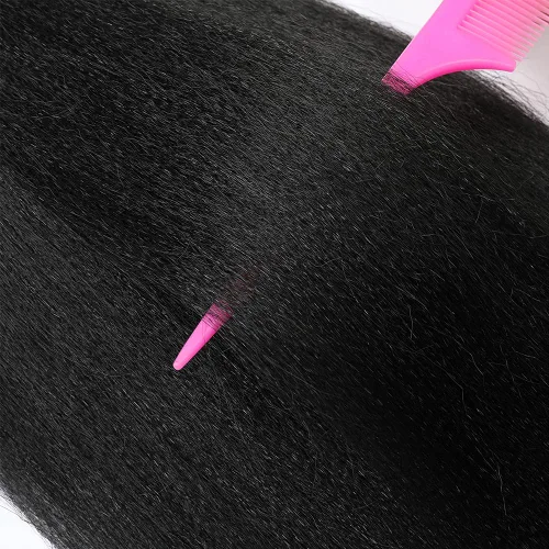 Miniatura 4 de Cabello trenzado preestirado negro natural, cabello largo trenzado de 32 pulgadas, 8 paquetes de extensiones de cabello trenzado profesional
