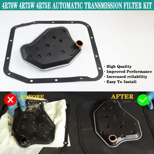Miniatura 4 de Kit de filtro de transmisión automática 4R70W 4R75W 4R75E compatible con Ford F150 Expedition Mus-tang Crown Victoria Grand Marquis Explorer