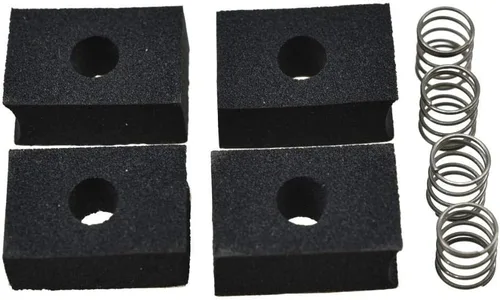 KAISH Paquete de 4 almohadillas de ajuste de altura de pastillas de espuma con resortes para pastillas P Bass o Jaquar