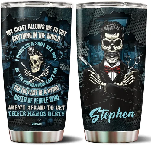 Miniatura 14 de Vaso personalizado de regalo para hombres fotógrafos, 20 onzas, taza de viaje de acero inoxidable aislada, botella de agua, Navidad, cumpleaños, día