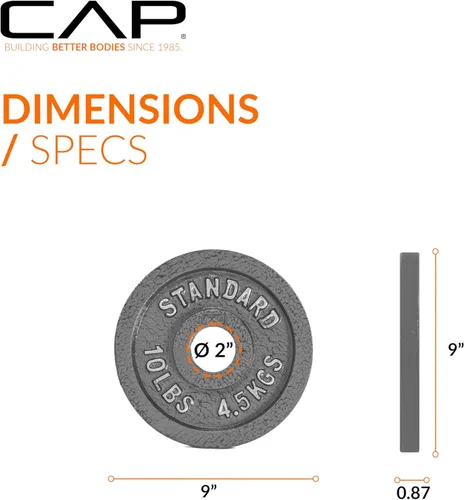 Miniatura 4 de CAP Barbell Placa de peso olímpica de 2 pulgadas Múltiples opciones