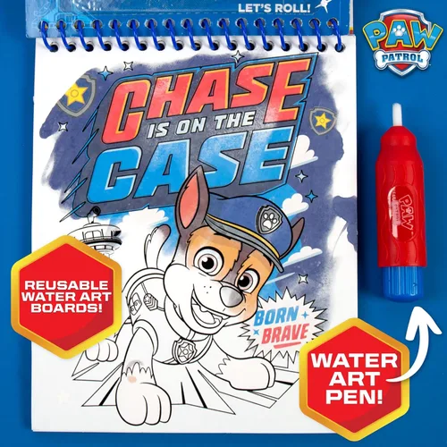 Miniatura 5 de Paw Patrol Aqua Art, Colorea 4 páginas de Aqua Art reutilizables con un bolígrafo de agua, actividades reutilizables sin desorden para niños