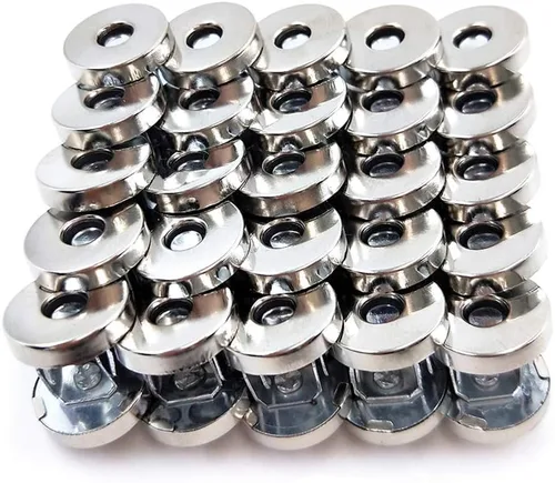 Miniatura 9 de 100 juegos de botones de cierre magnético, perfectos para bolsas y prendas, 14mm