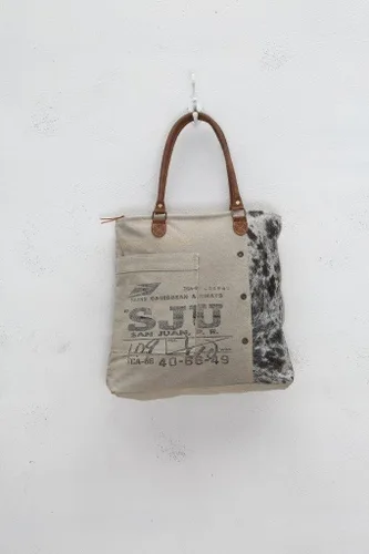 Miniatura 2 de Myra Bag Bolsa de lona reciclada de vida segmentada S-0705, Gris