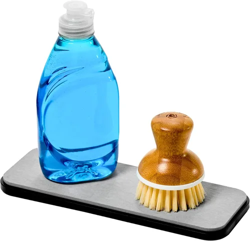 Miniatura 7 de madesmart Estación de fregadero de piedra de secado, organizador de encimera de cocina de secado rápido, tierra de diatomeas, absorción de piedra