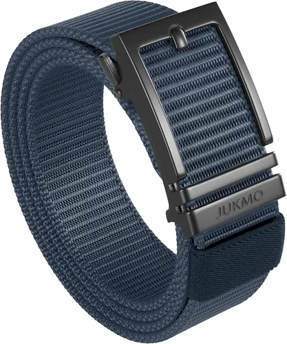 Miniatura 13 de JUKMO Cinturón de golf de trinquete para hombres, cinturón táctico de tela de nailon con hebilla deslizante automática