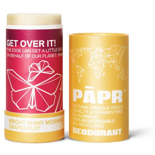PAPR-Desodorante natural en embalaje de papel sostenible sin residuos, desodorante vegano para hombres y mujeres, sin fragancia artificial, aluminio