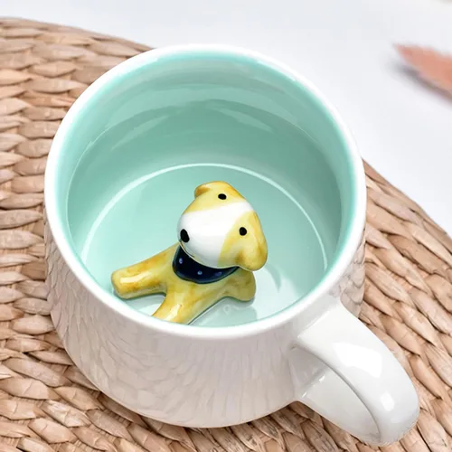 Miniatura 17 de Arawat Bonita taza de café de alpaca con interior de alpacas divertido estampado de alpaca, tazas de café de 11.8 fl oz con cuchara, tazas de té