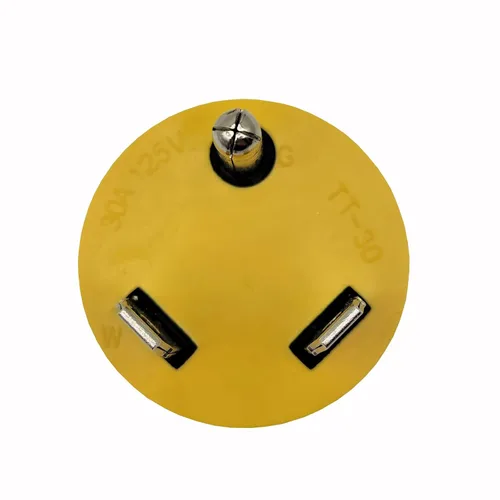 Miniatura 3 de Parkworld 67867 NEMA TT-30P a L14-30R Adaptador de 1 pieza, RV 30A TT-30 macho enchufe al generador 30A 4 clavijas L14-30 hembra Receptáculo amarillo