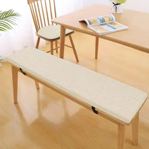 Miniatura 13 de Cojín de banco, antideslizante y grueso, para banco de patio, cojín duradero de espuma viscoelástica de alta densidad para banco de zapatos, Negro