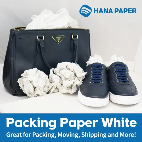 Miniatura 3 de HANA PAPER Hojas de papel de embalaje de tamaño grande de 30.5 x 17 pulgadas (250 hojas, 9.5 libras) para mudanza, un grado de papel de periódico