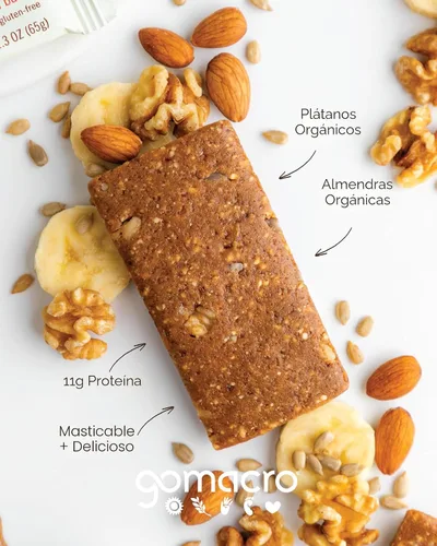 Miniatura 4 de Barritas de proteína GoMacro veganas y orgánicas
