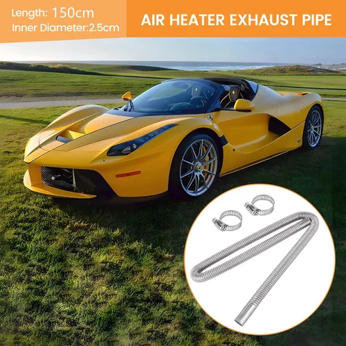 Miniatura 4 de Tubo de escape interior de 1" para calentador de aire de estacionamiento, tubo de escape de 150cm de acero inoxidable, tanque de combustible