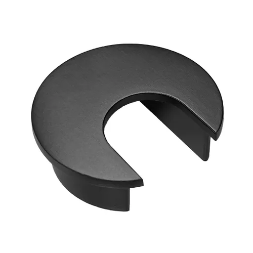 Miniatura 6 de Electriduct Ojal de escritorio de metal de 1.57 pulgadas, cubierta de agujero de cable de 1.575 in, organizador de cable de alambre epoxi negro