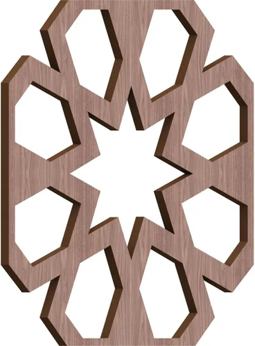 Miniatura 46 de Jackson Decorative Fretwork Wood Wall Panels, Large, 23 3/8" W x 23 3/8" H x 1/4" T, Cherry