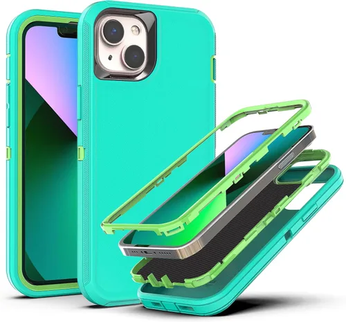 Miniatura 14 de YmhxcY Funda para iPhone 13 Pro Max, iPhone 12 Pro Max, a prueba de golpes, a prueba de caídas, a prueba de polvo, a prueba de caídas, 3 capas