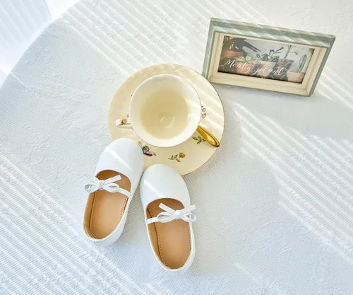 Miniatura 2 de ESTINE Mary Jane - Zapatos planos para niñas pequeñas y niñas pequeñas, vestido brillante, zapatos de ballet de boda de princesa