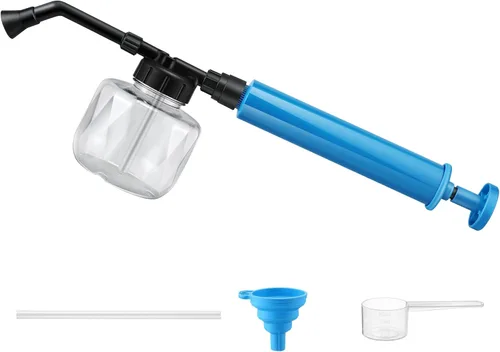 Miniatura 8 de Qualirey Paquete de 2 aplicadores de tierra de diatomeas, dispensador de polvo de jardín de 250ml, rociador de perilla aplicadora de polvo, Azul