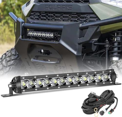 Miniatura 10 de Soportes de montaje de barra de luz, kit de 4 piezas de soportes universales montados lateralmente para barra de luz LED de una fila para camiones