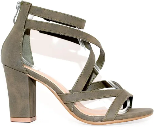 Miniatura 2 de Colección TRENDSup Sandalias de tacón grueso con correa de tobillo para mujer