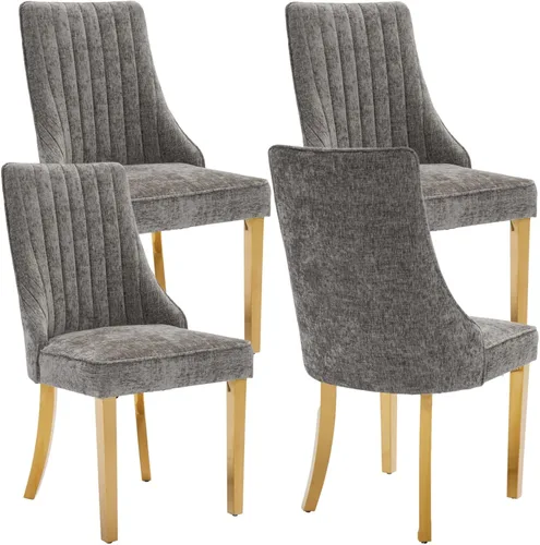 Miniatura 21 de Sillas de Comedor - Juego de 2 sillas de comedor modernas de mediados de siglo, tapizadas de tela con respaldo alto, sillas de cocina y comedor