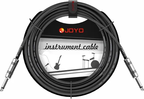 Miniatura 9 de JOYO Cable para Bajo de Guitarra 15 Pies, Cable de Instrumento de Audio Profesional 1/4 Pulgada, Cable de Amplificador de Ángulo Recto (Negro, CM-12)