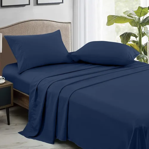 Miniatura 3 de FreshCulture Sábanas encimeras de tamaño King, paquete de 6, sábanas de microfibra suave para el hogar, salones, hoteles, sábanas planas a granel