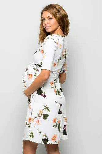 Miniatura 6 de My Bump - Vestido de mujer envolvente de maternidad, para lactancia con estampado, para Baby Shower para mujer