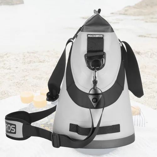 Miniatura 3 de ROCKBROS Hielera suave aislada a prueba de fugas portátil para 36 latas, enfriadores grandes de lados suaves, impermeable, con aislamiento térmico