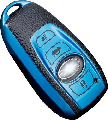 Miniatura 14 de Funda para llavero Subaru, para Forester Outback BRZ Legacy CrossTrek Premium Soft TPU protección de 360 grados, funda para llave remota (negro)