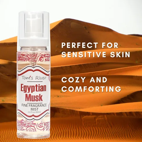 Miniatura 5 de Infinix Egyptian Musk - Niebla de fragancia fina, 2 onzas líquidas, spray corporal para mujeres, perfume suave y duradero para hombres y mujeres