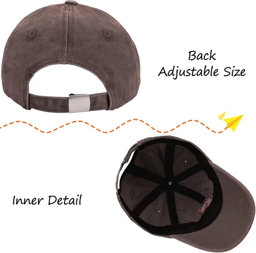 Miniatura 3 de Gorras de béisbol de tractor de granja para niños y niñas, sombrero vintage lavado, ajustable, divertido sombrero para papá para niños pequeños de 3