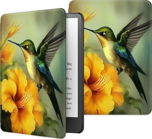 Miniatura 97 de Funda para Kindle básico de 6 pulgadas (11.ª generación), múltiples ángulos, piel sintética, delgada, con función de encendido y apagado automático