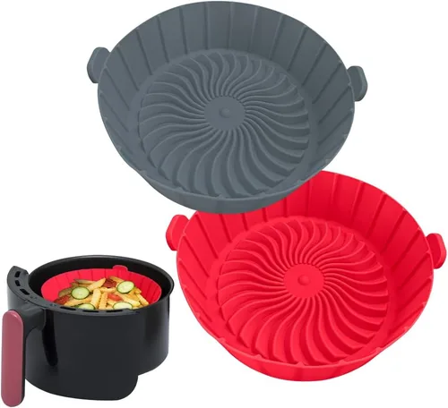 Miniatura 8 de Forros de silicona para freidora de aire pequeña para COSORI/Instant Pot/Chefman/Ninja/Dash/Bella/GoWise/COSMO freidora de aire de 2 cuartos