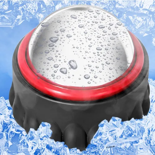 Everjoys Bola de rodillo de hielo de masaje, masajeador de alivio de terapia de frío y calor, masaje de tejido profundo, herramienta de masajeador