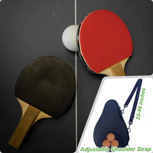 Miniatura 4 de Funda para raqueta de tenis de mesa, bolsa de transporte de ping-pong, funda protectora de pala de ping pong, funda protectora de pala de ping pong